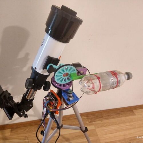 Simple Motorized Equatorial Telescope Tracker