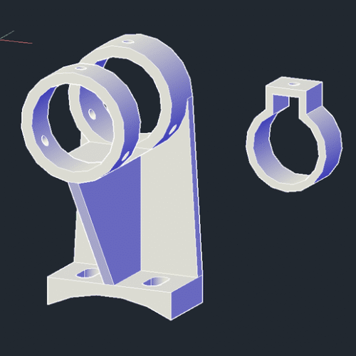 Laser Mount with On/Off Thumbscrew Collar