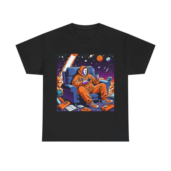 A JellyNow graphic tee with an original illustrated print